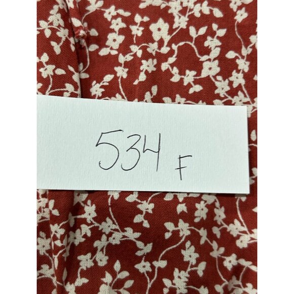 Old Navy NWT Womens Red Floral Print Top Off Shoulder Bubble Design Sz 3X - Picture 8 of 9